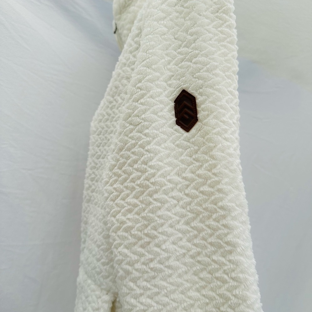 Free Country Cream Teddy Jacket with High Collar - Picture 4 of 9